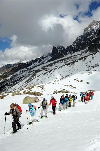 On est petits au milieu des montagnes...