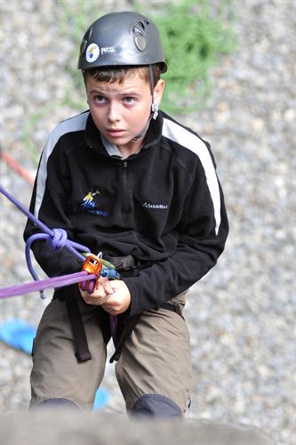 Killian en plein exercice de rappel!