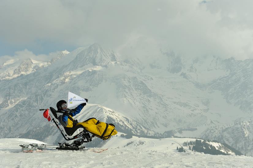 Patrick sous le Mont-Blanc !