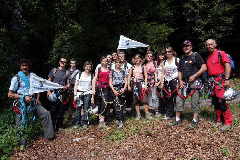 Journée à sensations fortes aujourd’hui avec la Via Ferrata !