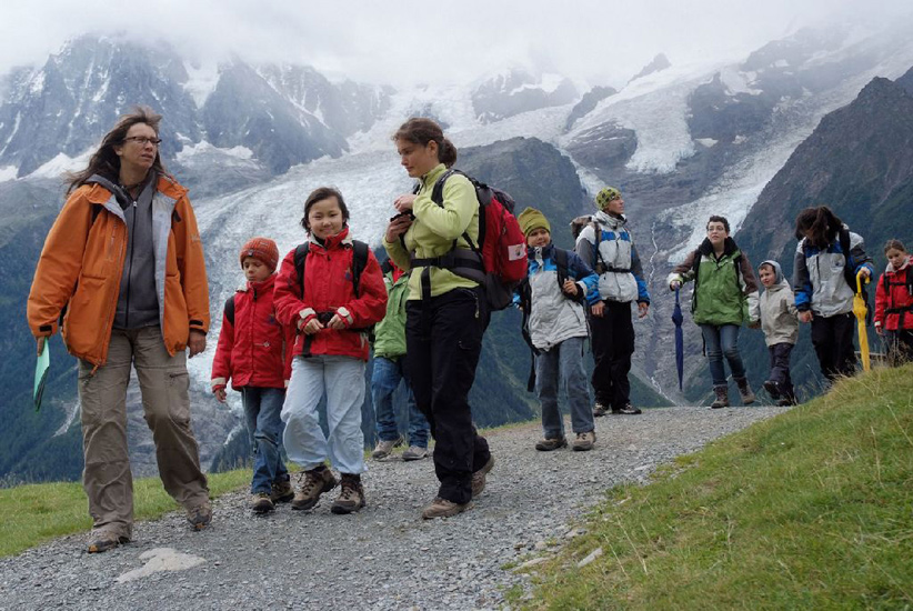 Une vue de rêve sur les glaciers de la région…