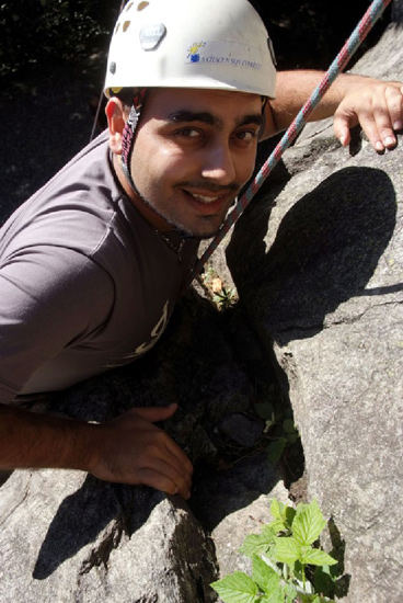Pas de problème pour Murat qui arrive en haut !