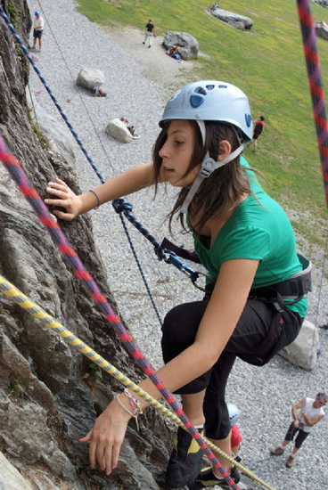 Solenne, elle, y va sur la pointe des pieds !