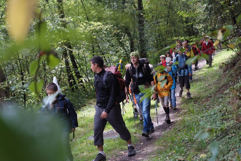 Top départ ! Le long de l’Arve, nous entamons notre périple !