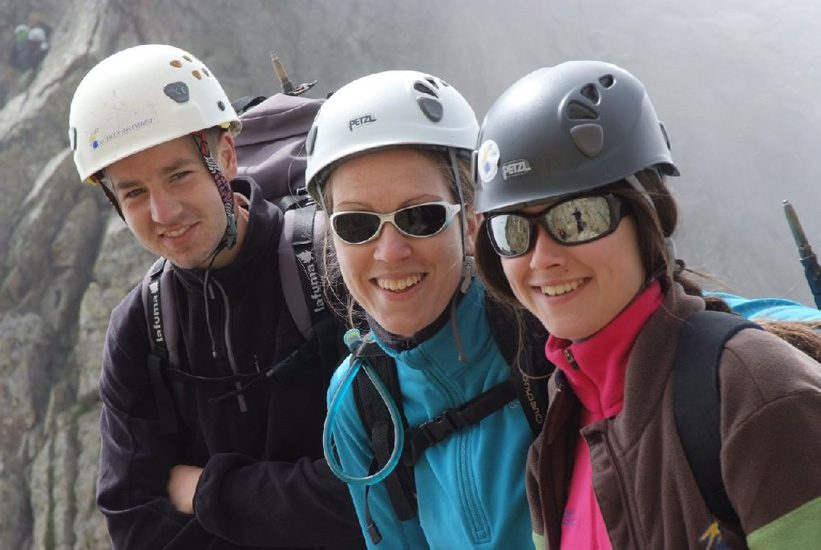 Sortant de leur 1er tronçon, Jérôme, Clara et Typhaine !