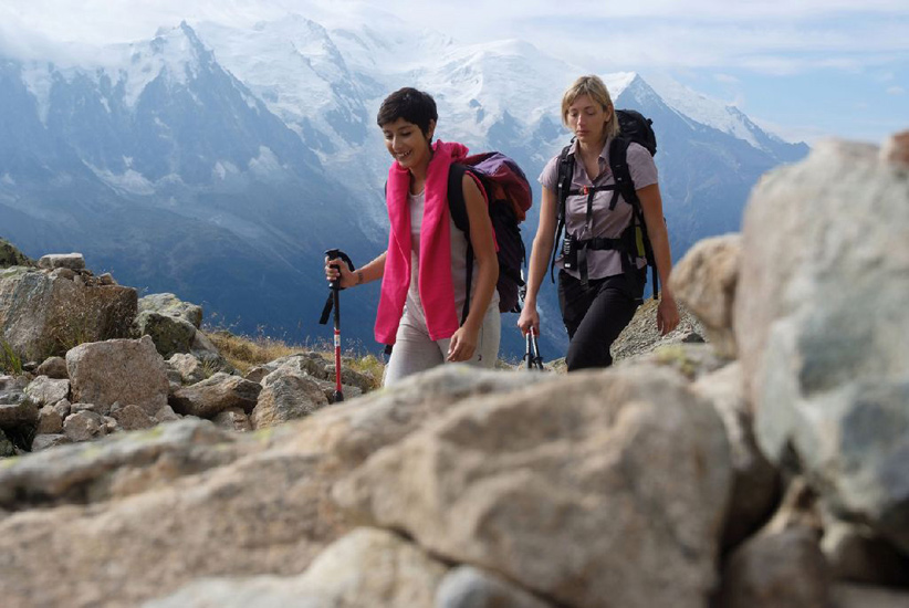 On dirait que le Mont Blanc pointe son nez au loin !