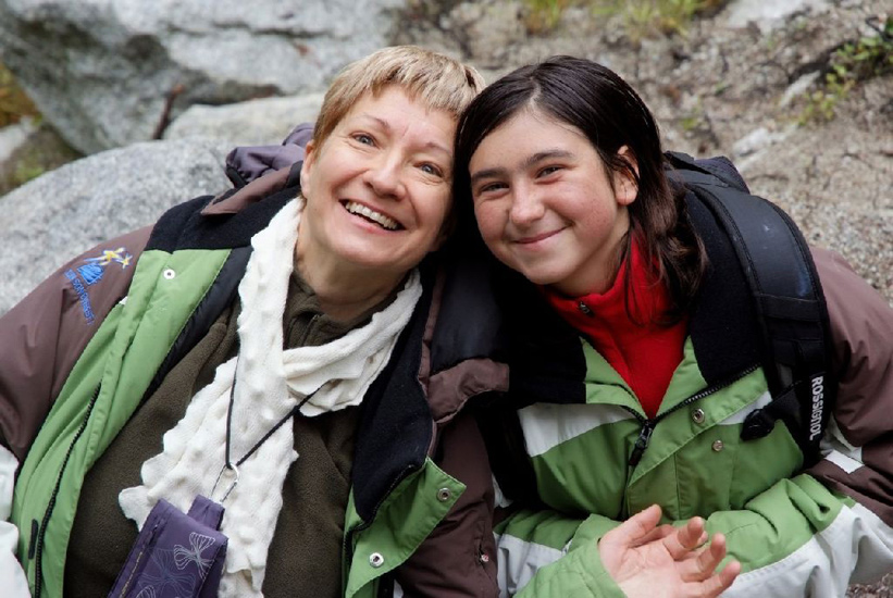Deux belles des cimes : Janine et Léola !