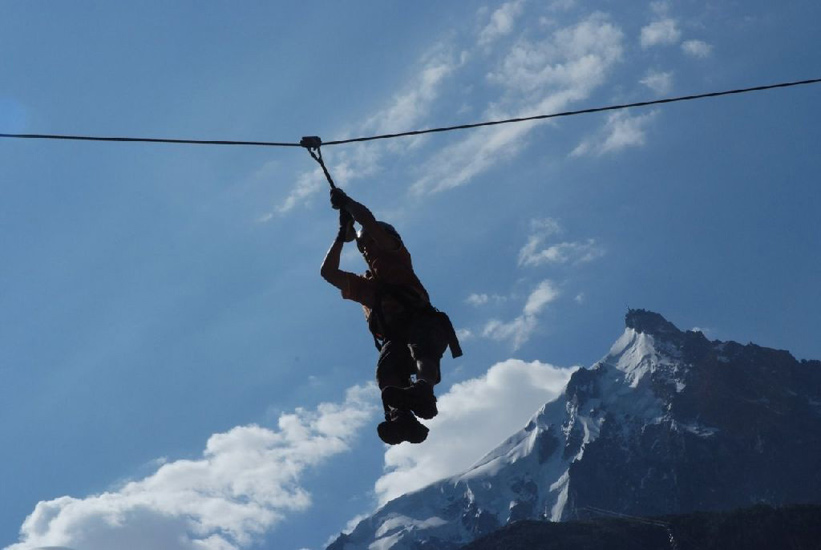 Ryan, les pieds dans l’Aiguille du midi et le cœur dans les nuages !