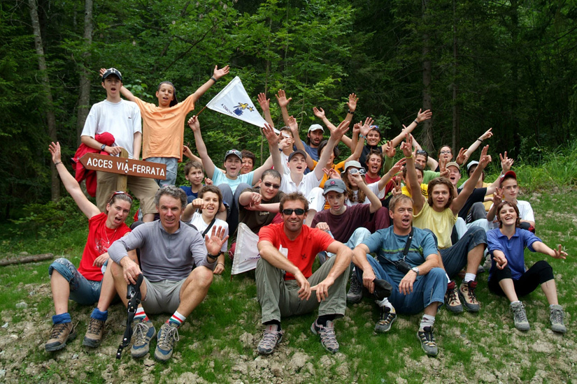 Maintenant que nous sommes des grimpeurs professionnels, à nous la Via-ferrata !