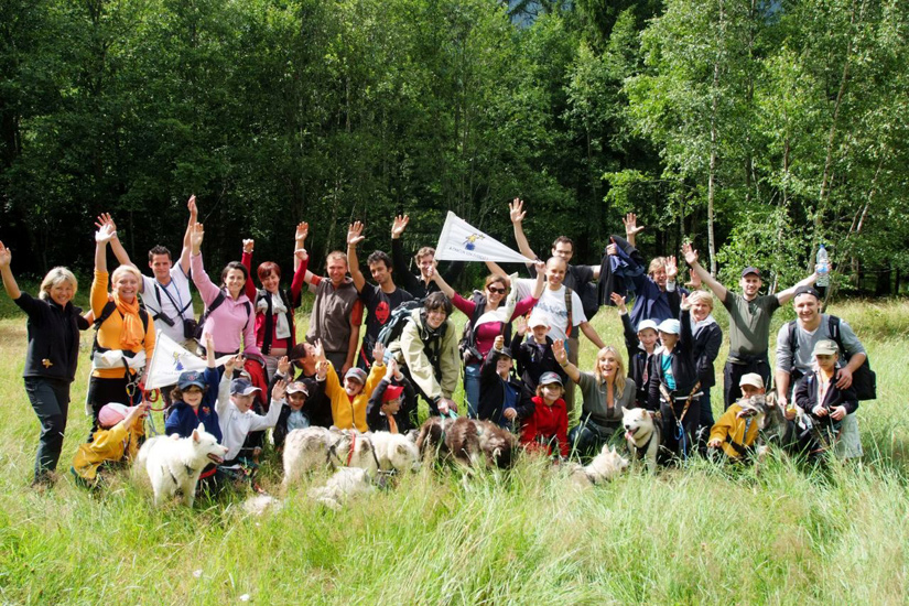 Aujourd’hui on part à la rencontre des autochtones, alors c’est parti pour le parc Merlet et la cani-rando !