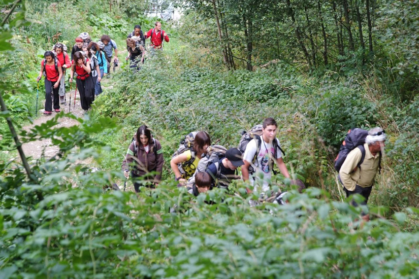 Rendez vous au pied du glacier des Bossons ce matin ! Départ en fanfare !
