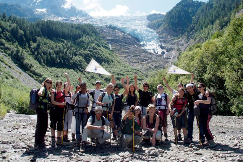 Pour commencer la journée, rien de mieux qu’une petite balade, alors direction le glacier des Bossons !