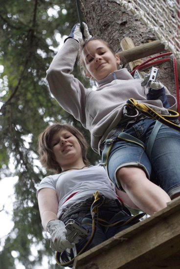 Et si on allait dans les arbres afin de faire quelques singeries ! (Camille & Mégane)