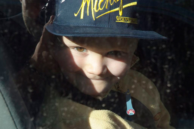 Tous dans les bus en cette radieuse matinée ! Rendez-vous au Parc Merlet ! (Gaspard)