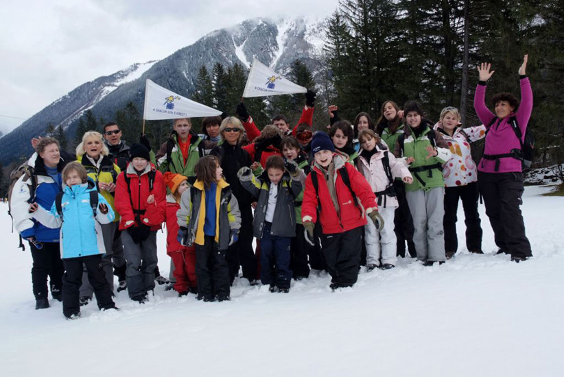 Quelle belle surprise pour notre arrivée à Chamonix : la neige est au rendez-vous, c’est magique !