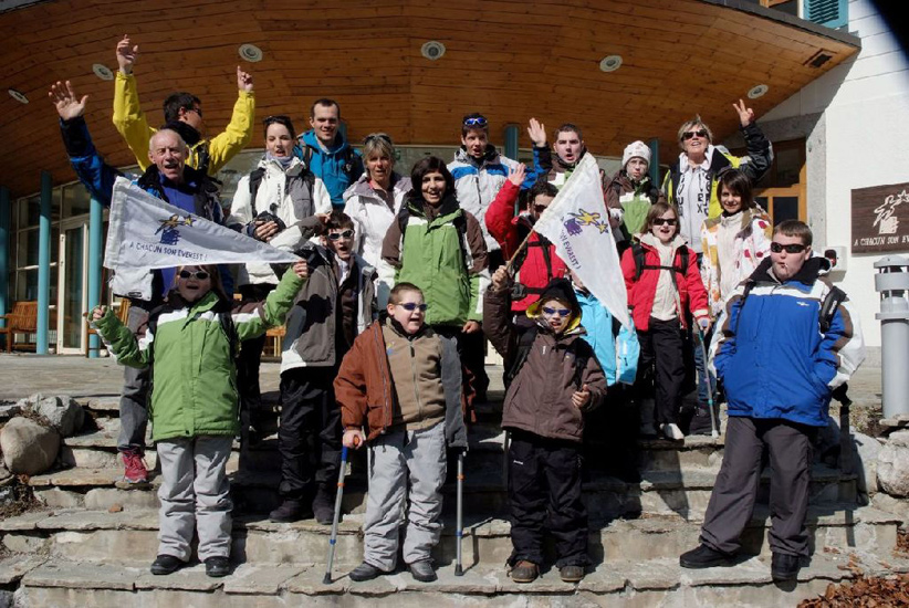 Groupe de montagnards en herbe très motivé !