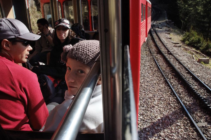 Baptême du petit train du Montenvert aujourd’hui ! Direction : la mer de glace !