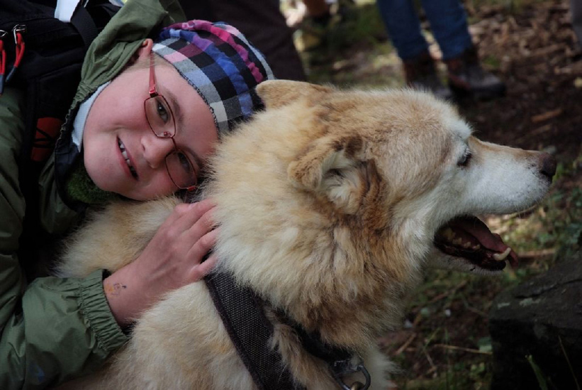 Calin canin pour Mélissa !