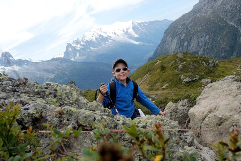 Maxime au milieu des montagnes !