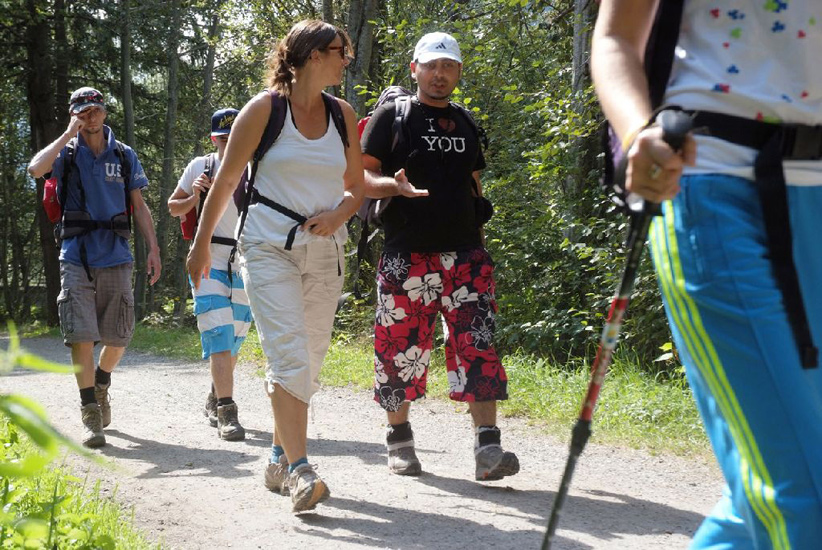 C’est reparti pour la promenade sous un magnifique soleil.
