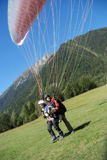 Atterrissage parfait pour Charlyne, bravo !
