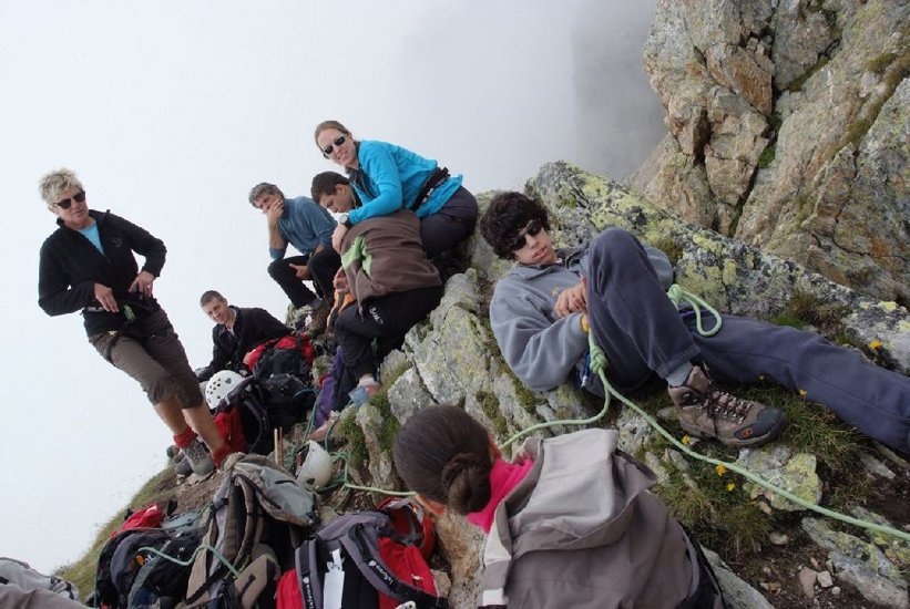 Un repos et un repas bien mérité en altitude !
