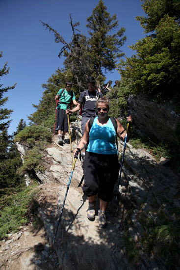 Même en descente, Marion est très à l’aise.