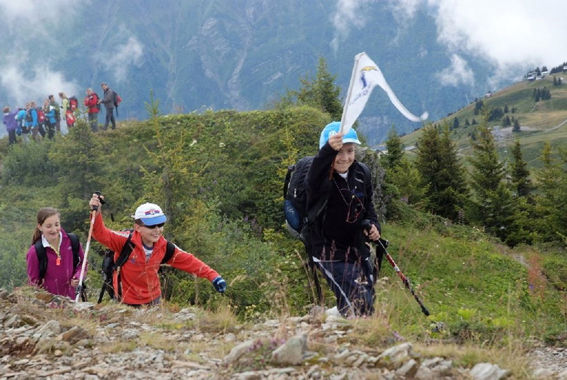 Go !!! Tous se mettent à courir vers le top du Prarion !
