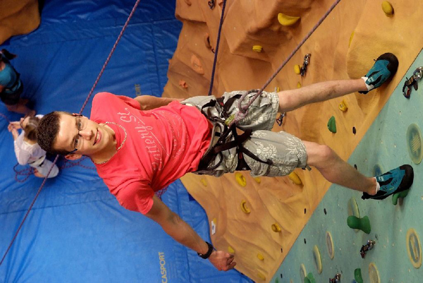 Descente renversante pour David !