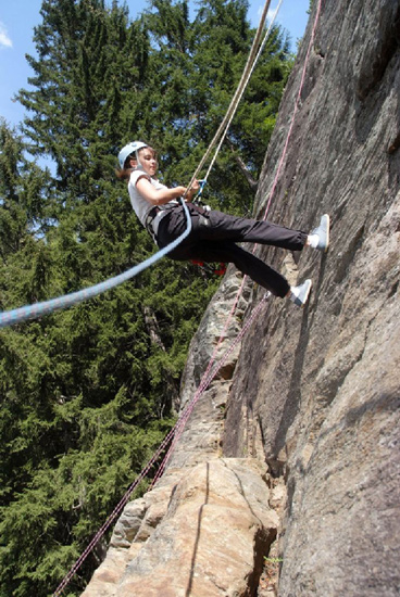 Une dernière descente pour Manon pour le plaisir, quelle belle semaine nous avons eu !