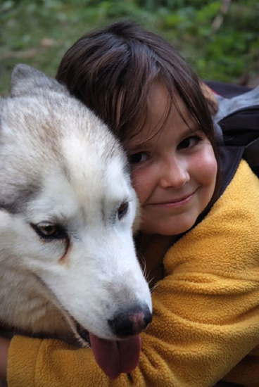 Eva et son compagnon de route !
