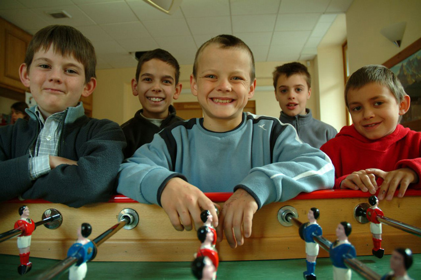 Une équipe qui a le sourire, c’est une équipe qui va gagner ! (Guillaume S, Guillaume L, Arthur, Fabien et Christophe).