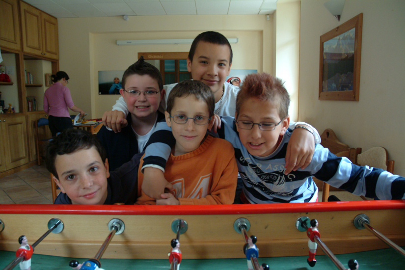 Dream team masculine au rez-de-chaussée, remontée à bloc avant la 1ère sortie sportive…(Corentin, William, Nico, Thybault, Eric)