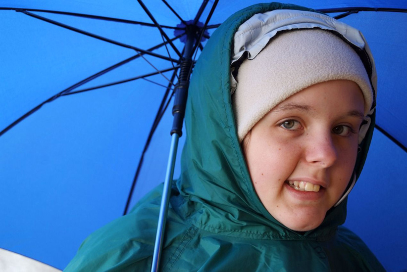 Aujourd’hui, le parapluie sera le meilleur ami d’ Elodie !