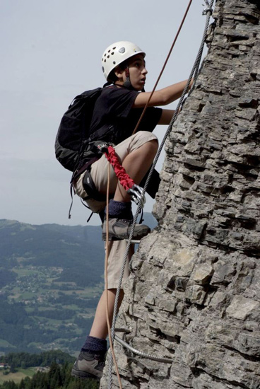 Aujourd’hui Aymane nous sert de guide et nous emmène sur une via ferrata !