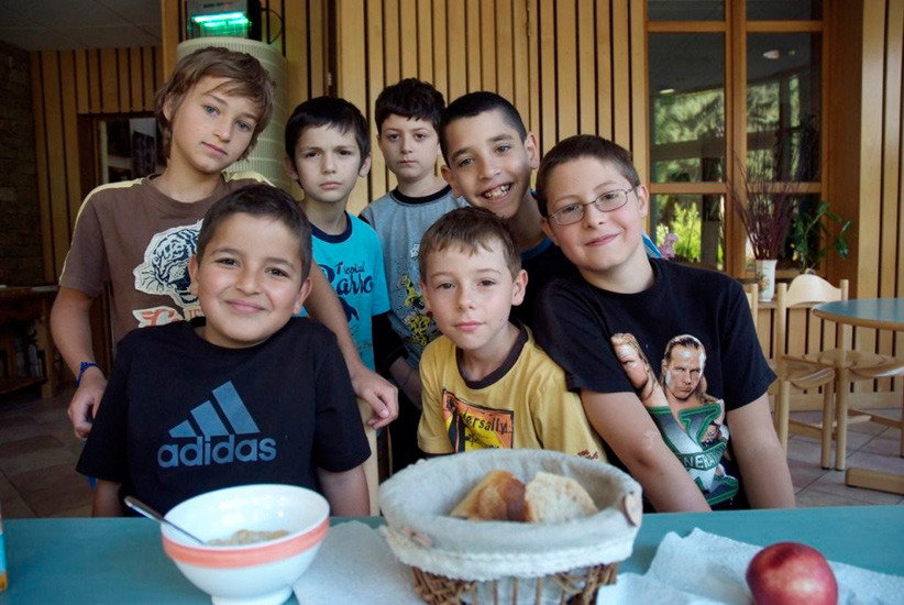 Il faut prendre des forces ! (Pierre, Mohamed, Alexis, Victor, Jérémy, Ayoub et Valentin)