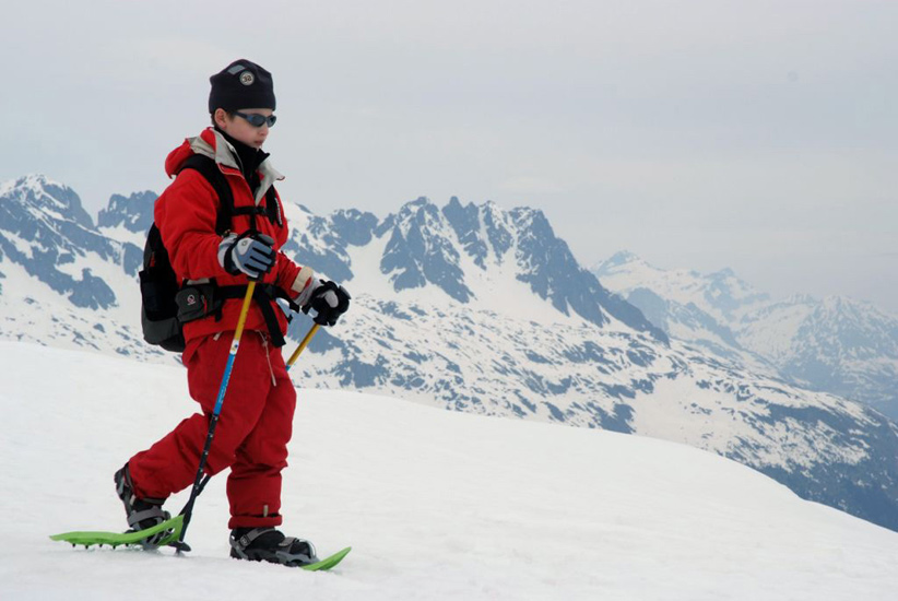 Rencontre avec la haute montagne pour Vincent, c’est grandiose aujourd’hui !