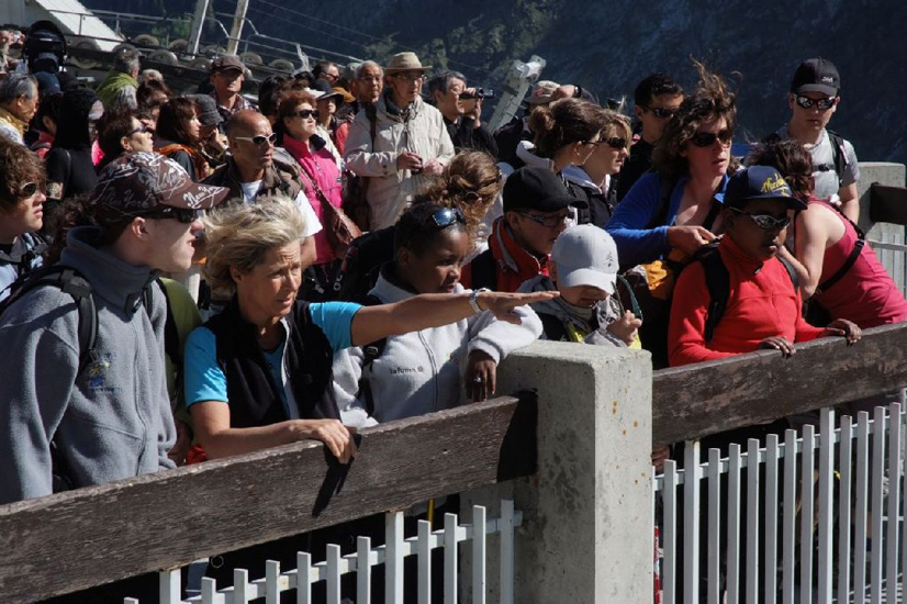 Montés jusqu’à notre point de départ, nous admirons le spectacle grandiose présenté par Christine !