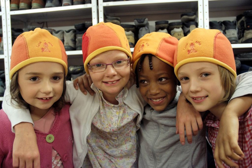 Les orange ont le sourire cette année ! (Adeline, Lysiane, Anna-Jhyn et Iris)