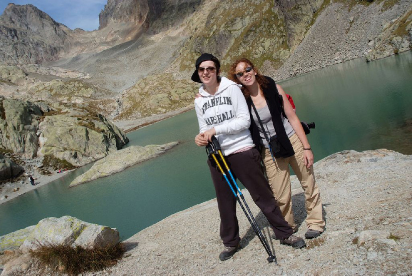 Quel soulagement d’être en haut pour Lucile et Céline !