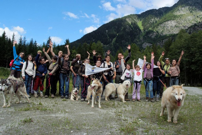 Tous réunis avec nos compagnons du jour !