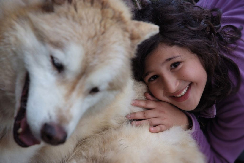 Faiza, pour son dernier calin avant le retour !