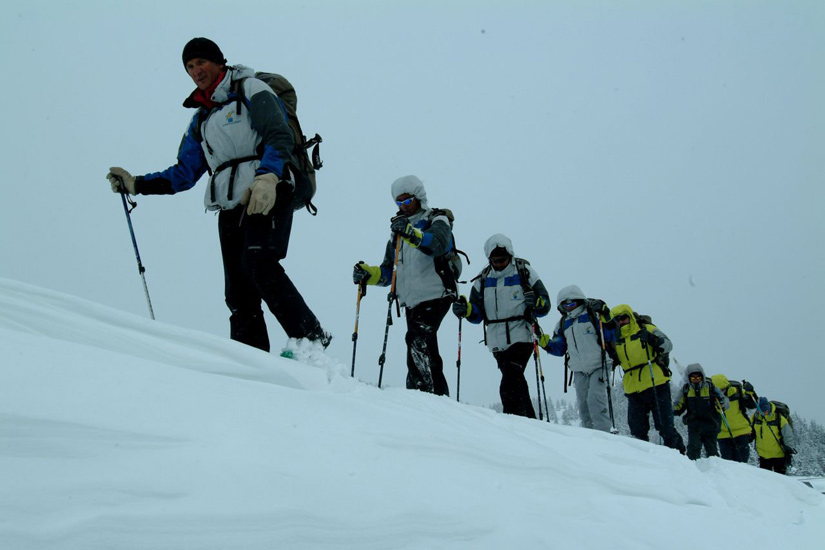C’est qu’ils sont capables d’être très disciplinés nos futurs guides de montagne !