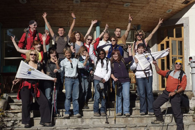 1er rendez vous de la semaine sur les marches du chalet : attention, top départ !