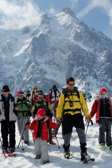 On tourne le dos à l’Aiguille du Midi, mais on ne la perd pas des yeux !