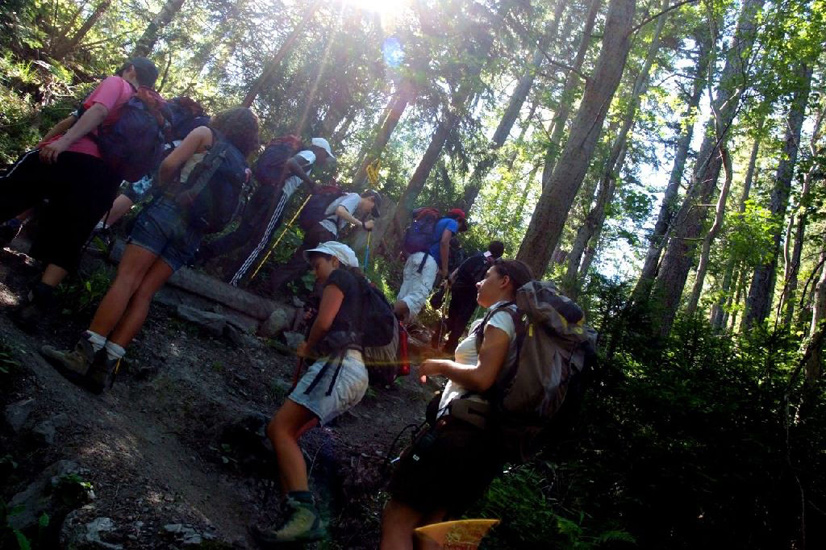 Le sous bois nous permet de rester au frais malgré les efforts et le soleil ardent.