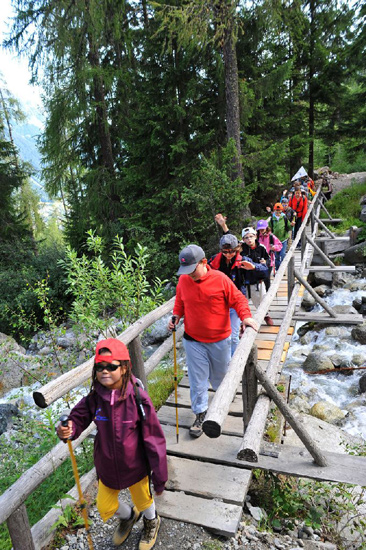 Traversée de la rivière.