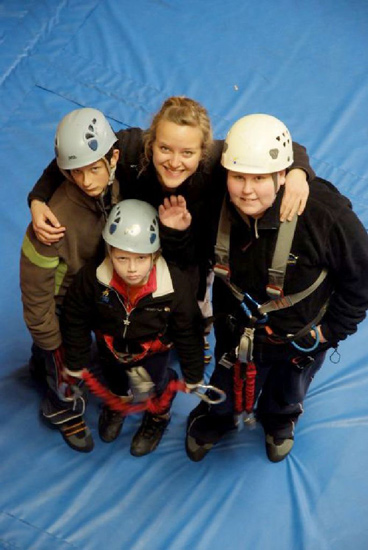 Tu nous embêtes avec tes photos ! Nous on veut grimper ! (Océane, Kevin, Alice & Guillaume)