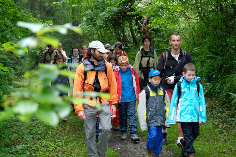 C’est parti ! Tous équipés comme des pros, nous enfilons les 1ers hectomètres avec le sourire !