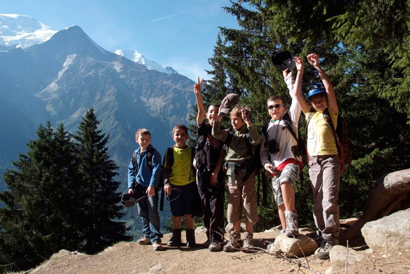 On en profite aussi admirer le paysage, ça ne fait pas de mal ! (Jérémy, Mohamed, Ayoub, Pierre, Adrien et Emma)